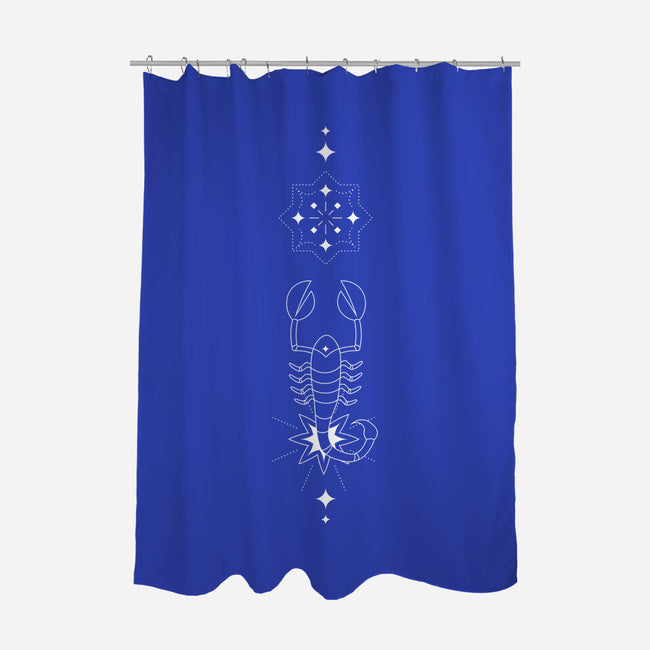 Scorpio Doodle-None-Polyester-Shower Curtain-MaxoArt