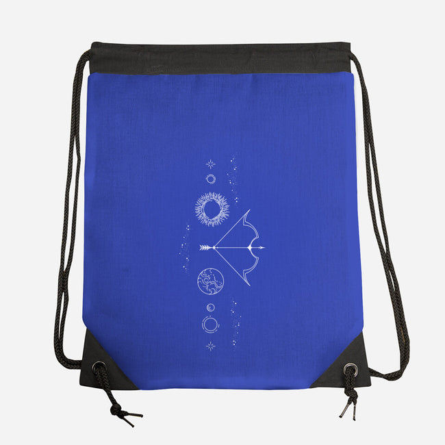 Sagittarius Doodle-None-Drawstring-Bag-MaxoArt