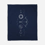 Sagittarius Doodle-None-Fleece-Blanket-MaxoArt