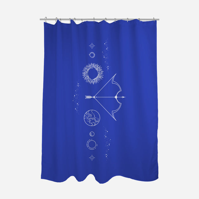Sagittarius Doodle-None-Polyester-Shower Curtain-MaxoArt