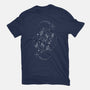 Pisces Doodle-Womens-Fitted-Tee-MaxoArt