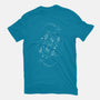 Pisces Doodle-Womens-Fitted-Tee-MaxoArt