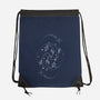 Pisces Doodle-None-Drawstring-Bag-MaxoArt