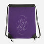 Pisces Doodle-None-Drawstring-Bag-MaxoArt
