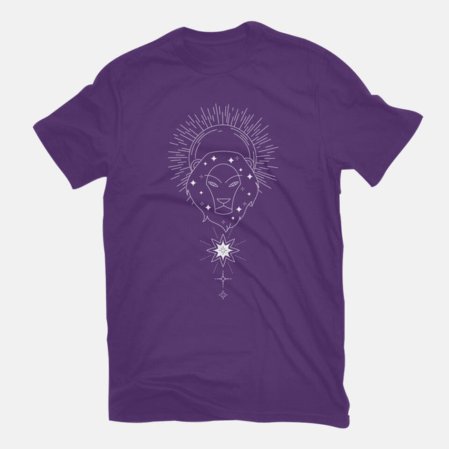 Leo Doodle-Womens-Fitted-Tee-MaxoArt