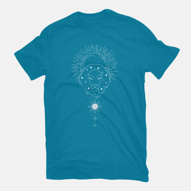 Leo Doodle-Womens-Fitted-Tee-MaxoArt