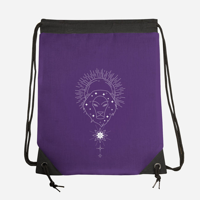 Leo Doodle-None-Drawstring-Bag-MaxoArt
