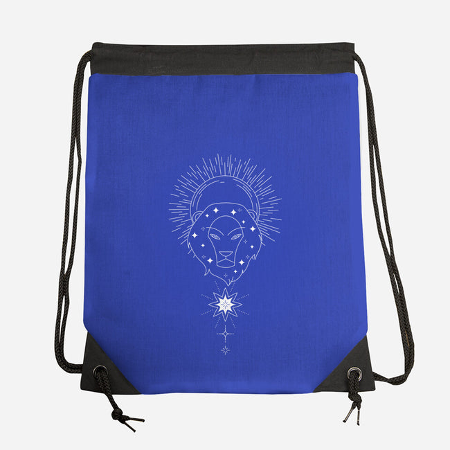 Leo Doodle-None-Drawstring-Bag-MaxoArt