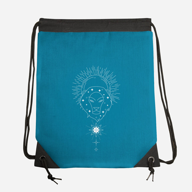 Leo Doodle-None-Drawstring-Bag-MaxoArt