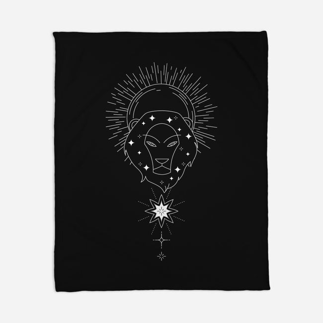 Leo Doodle-None-Fleece-Blanket-MaxoArt