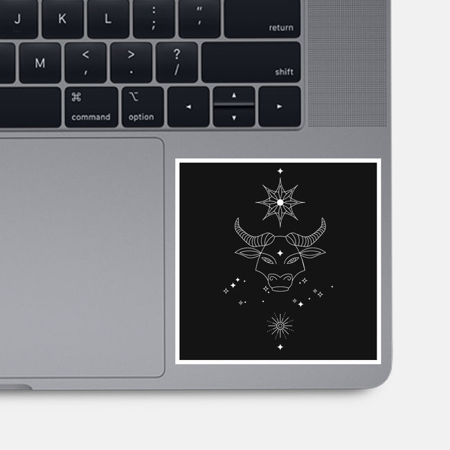 Taurus Doodle-None-Glossy-Sticker-MaxoArt