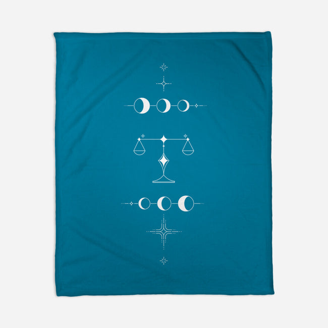 Libra Doodle-None-Fleece-Blanket-MaxoArt