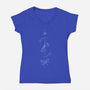Aquarius Doodle-Womens-V-Neck-Tee-MaxoArt