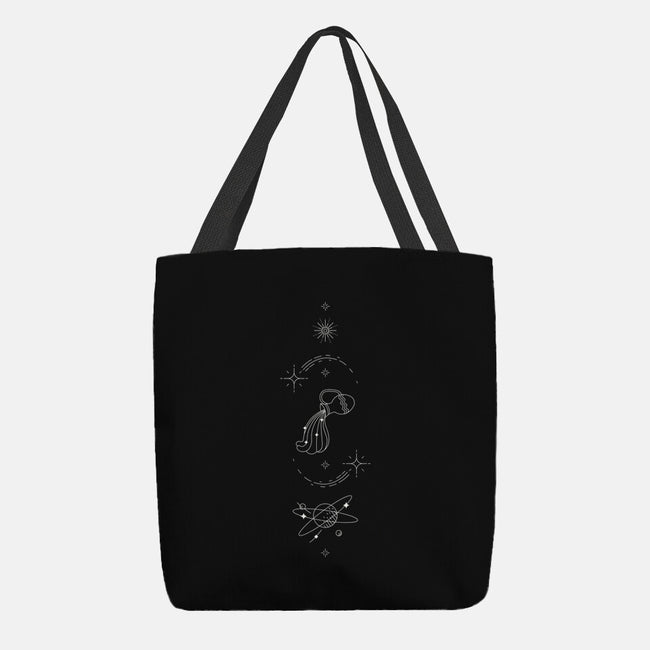 Aquarius Doodle-None-Basic Tote-Bag-MaxoArt
