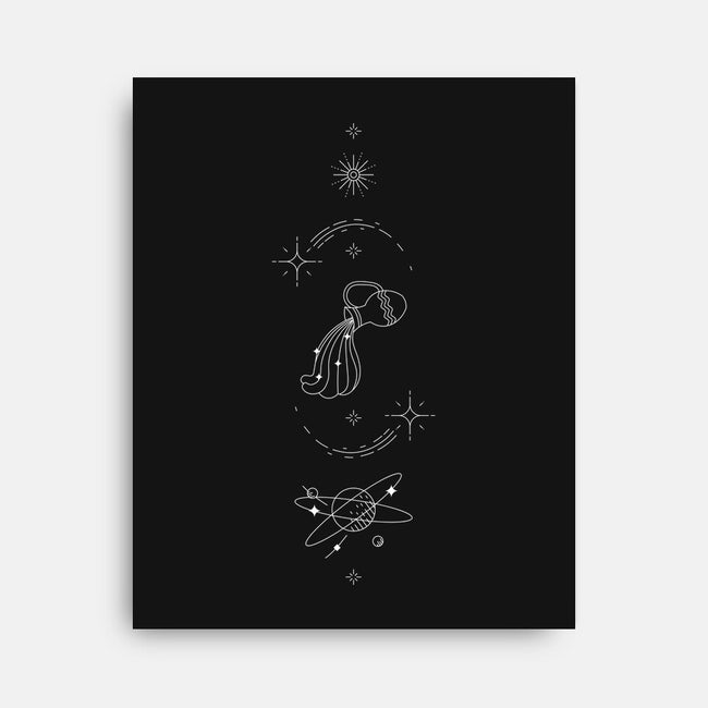 Aquarius Doodle-None-Stretched-Canvas-MaxoArt