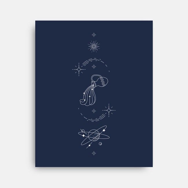 Aquarius Doodle-None-Stretched-Canvas-MaxoArt