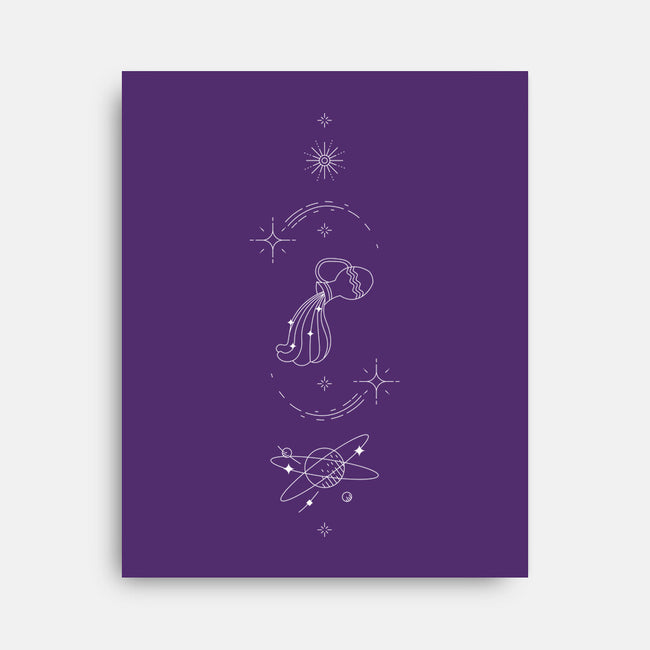 Aquarius Doodle-None-Stretched-Canvas-MaxoArt