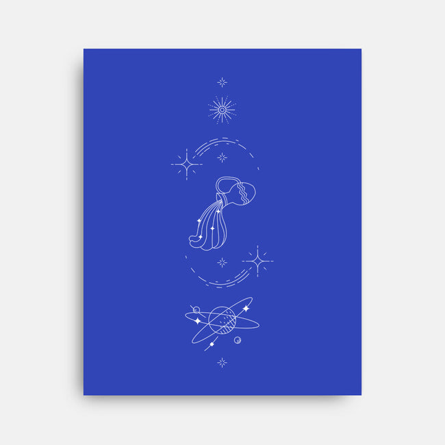 Aquarius Doodle-None-Stretched-Canvas-MaxoArt