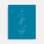 Aquarius Doodle-None-Stretched-Canvas-MaxoArt