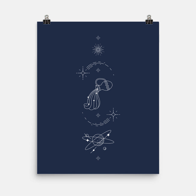 Aquarius Doodle-None-Matte-Poster-MaxoArt