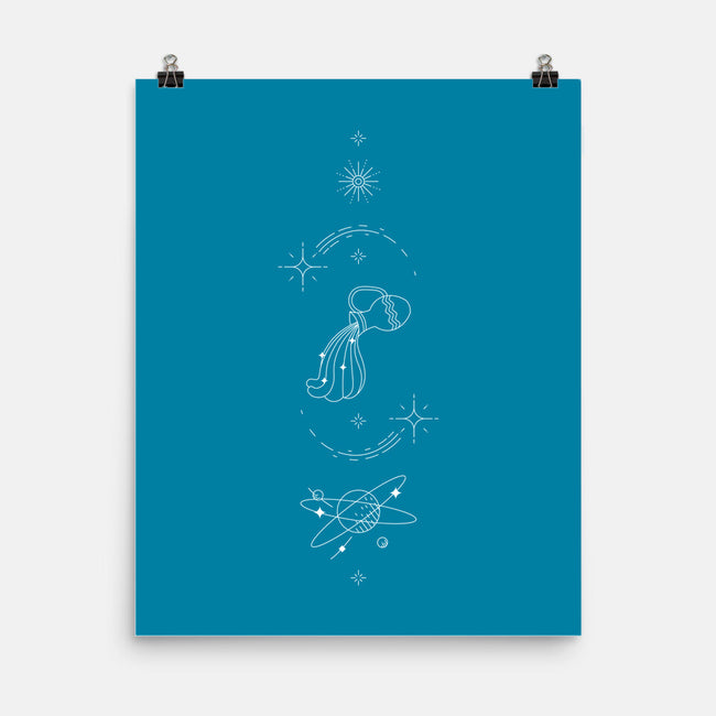 Aquarius Doodle-None-Matte-Poster-MaxoArt