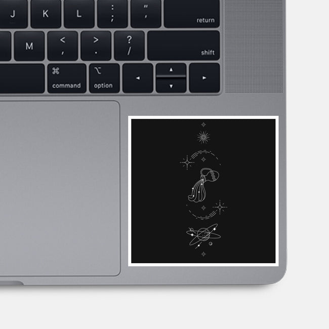Aquarius Doodle-None-Glossy-Sticker-MaxoArt