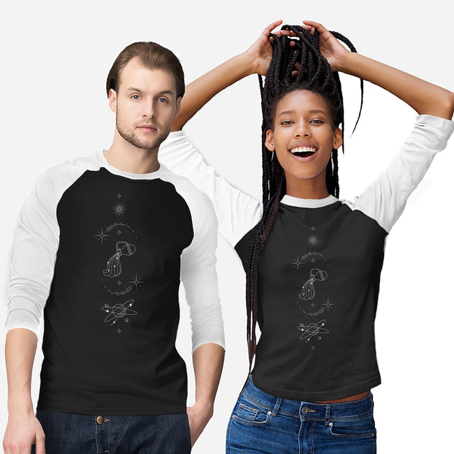 Aquarius Doodle-Unisex-Baseball-Tee-MaxoArt