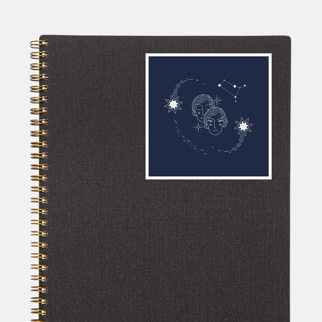 Gemini Doodle-None-Glossy-Sticker-MaxoArt