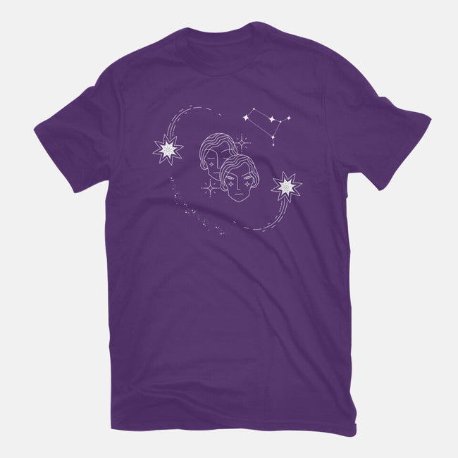 Gemini Doodle-Womens-Fitted-Tee-MaxoArt