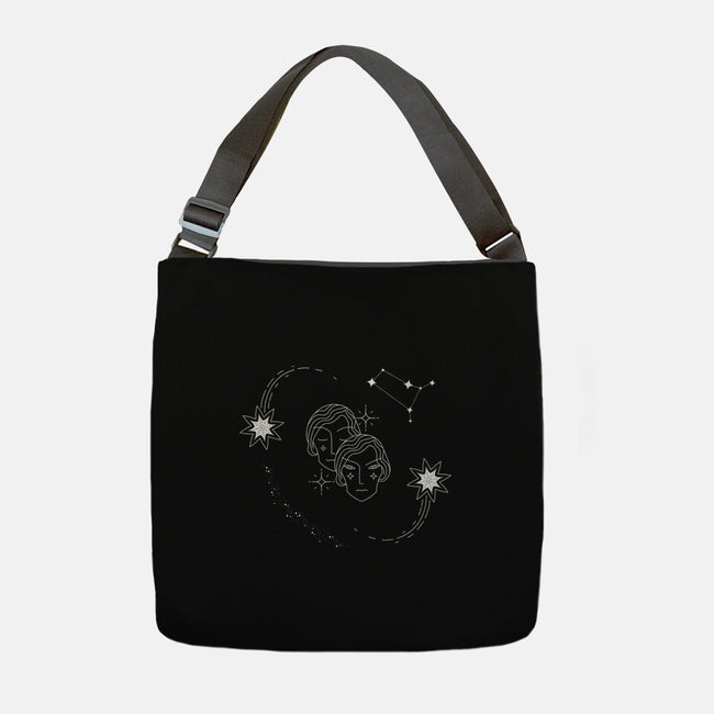 Gemini Doodle-None-Adjustable Tote-Bag-MaxoArt