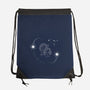 Gemini Doodle-None-Drawstring-Bag-MaxoArt