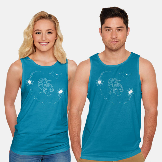 Gemini Doodle-Unisex-Basic-Tank-MaxoArt