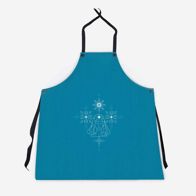 Virgo Doodle-Unisex-Kitchen-Apron-MaxoArt