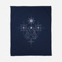 Virgo Doodle-None-Fleece-Blanket-MaxoArt