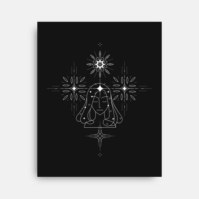 Virgo Doodle-None-Stretched-Canvas-MaxoArt