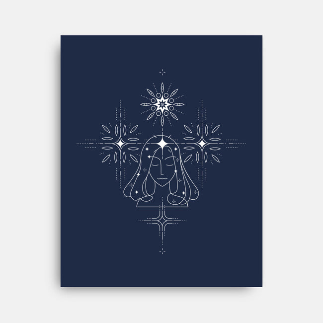 Virgo Doodle-None-Stretched-Canvas-MaxoArt