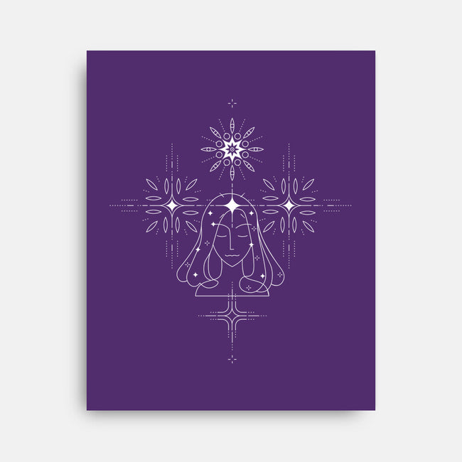Virgo Doodle-None-Stretched-Canvas-MaxoArt