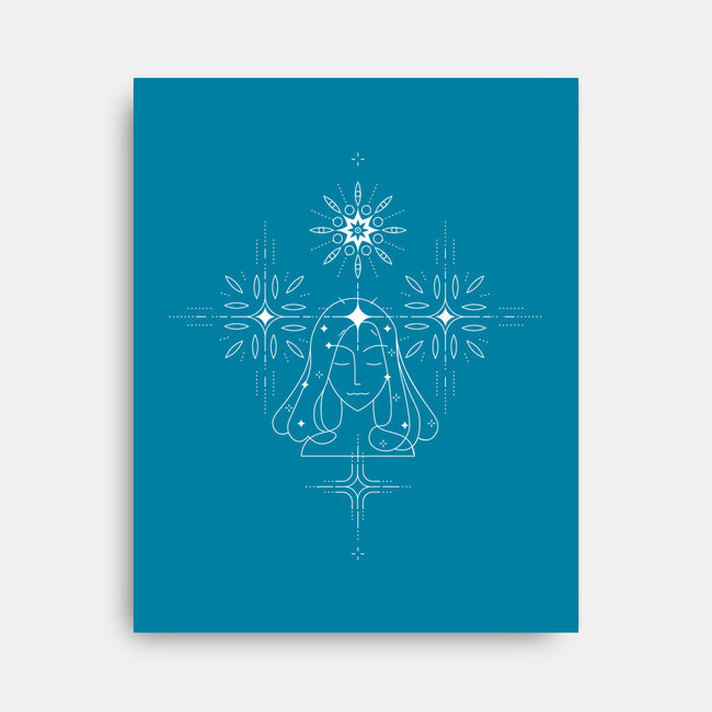 Virgo Doodle-None-Stretched-Canvas-MaxoArt
