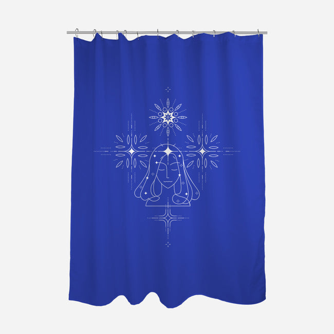 Virgo Doodle-None-Polyester-Shower Curtain-MaxoArt