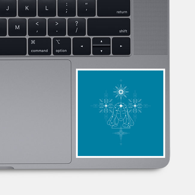 Virgo Doodle-None-Glossy-Sticker-MaxoArt