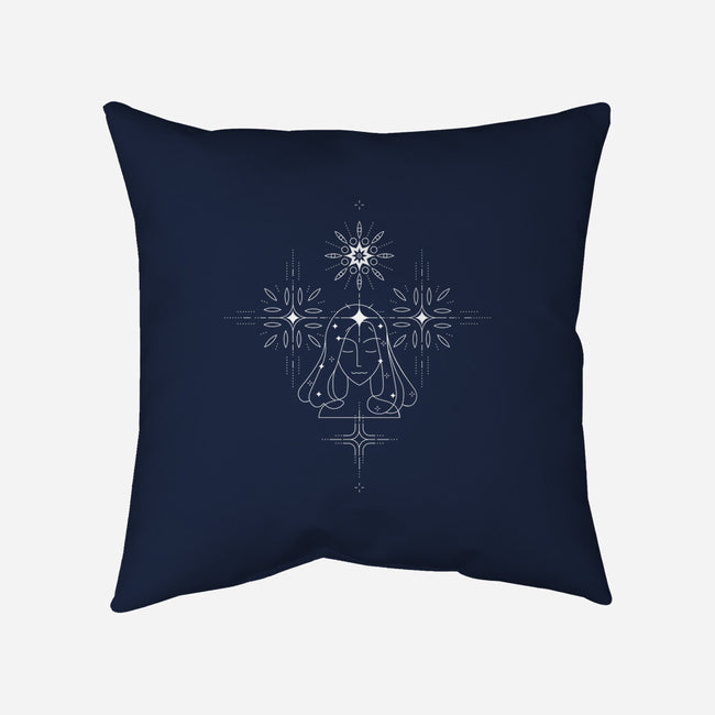 Virgo Doodle-None-Removable Cover w Insert-Throw Pillow-MaxoArt