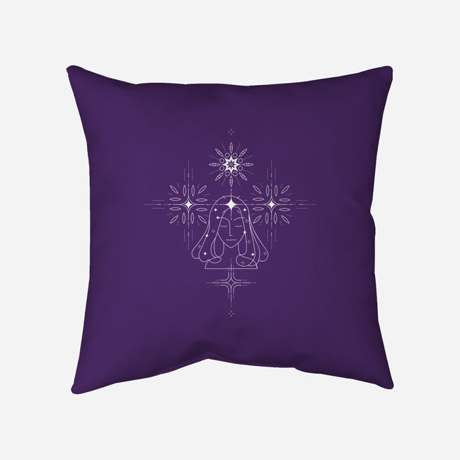 Virgo Doodle-None-Removable Cover w Insert-Throw Pillow-MaxoArt