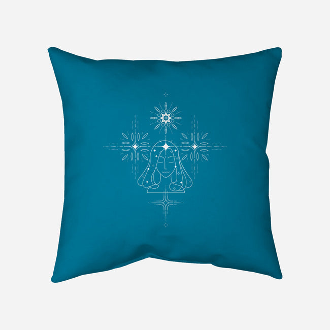 Virgo Doodle-None-Removable Cover w Insert-Throw Pillow-MaxoArt