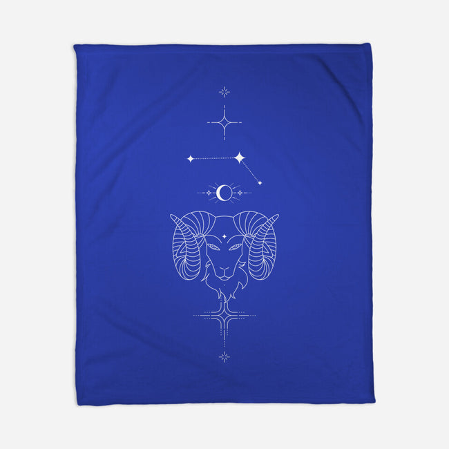 Aries Doodle-None-Fleece-Blanket-MaxoArt