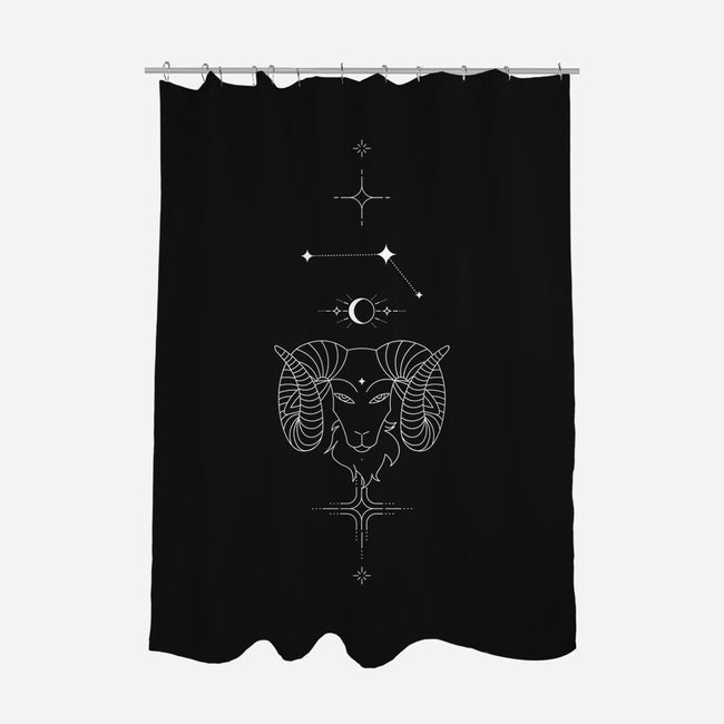 Aries Doodle-None-Polyester-Shower Curtain-MaxoArt
