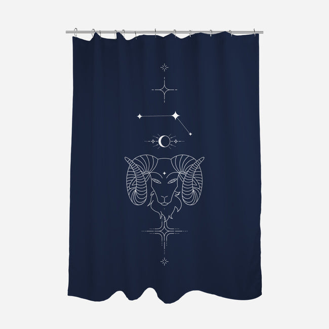 Aries Doodle-None-Polyester-Shower Curtain-MaxoArt