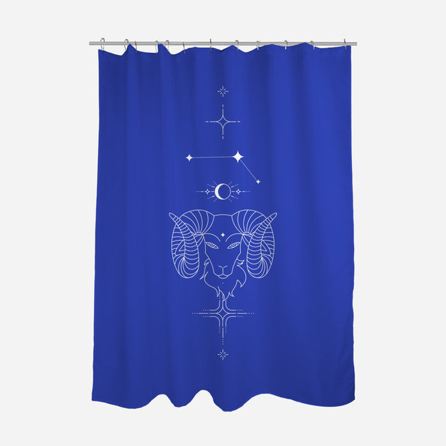 Aries Doodle-None-Polyester-Shower Curtain-MaxoArt