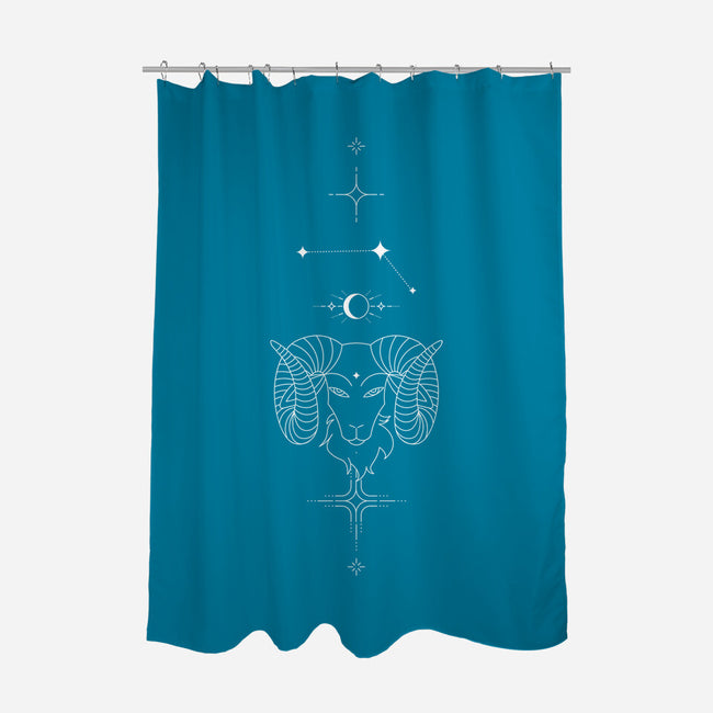 Aries Doodle-None-Polyester-Shower Curtain-MaxoArt