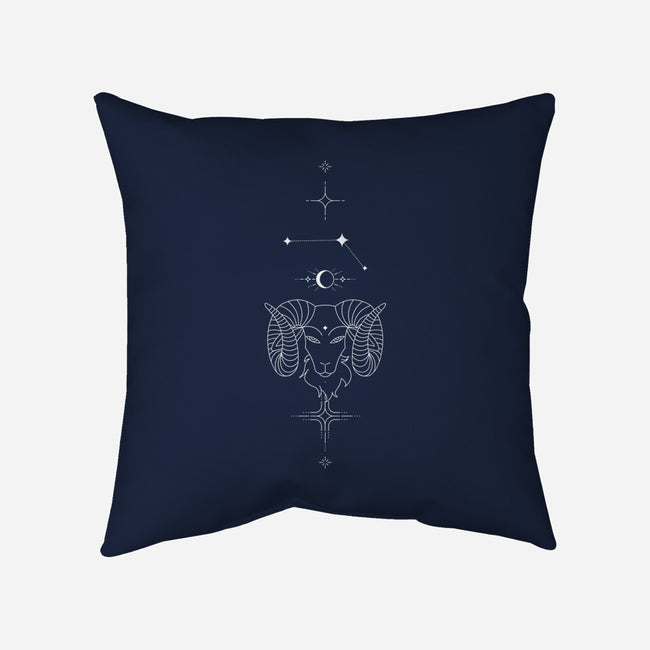 Aries Doodle-None-Removable Cover w Insert-Throw Pillow-MaxoArt
