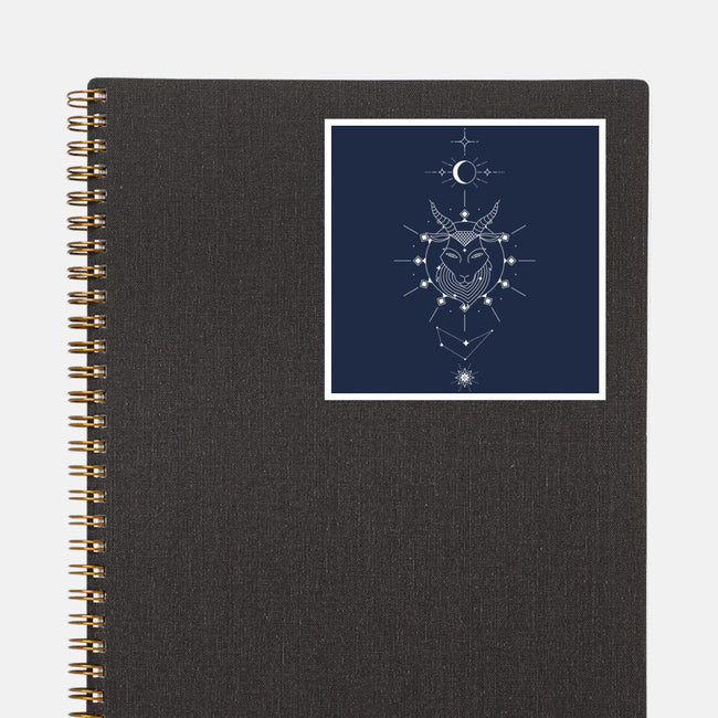 Capricorn Doodle-None-Glossy-Sticker-MaxoArt